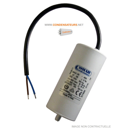 Condensateur 35µf, 35mf, 35 microfarads pour moteur leroy somer