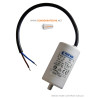 Condensateur 20µf, 20mf, 20 microfarads 450V CABLE POUR moteur leroy somer 0.75kW